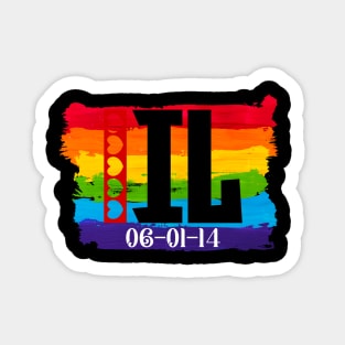 Illinois Gay Marriage Sticker